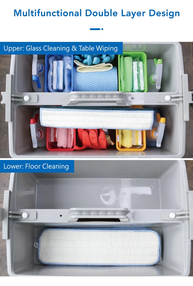 1662519348359936.jpg CT No-Dirty Water Double Deck Trolley - Cleanic Cleaning Equipment