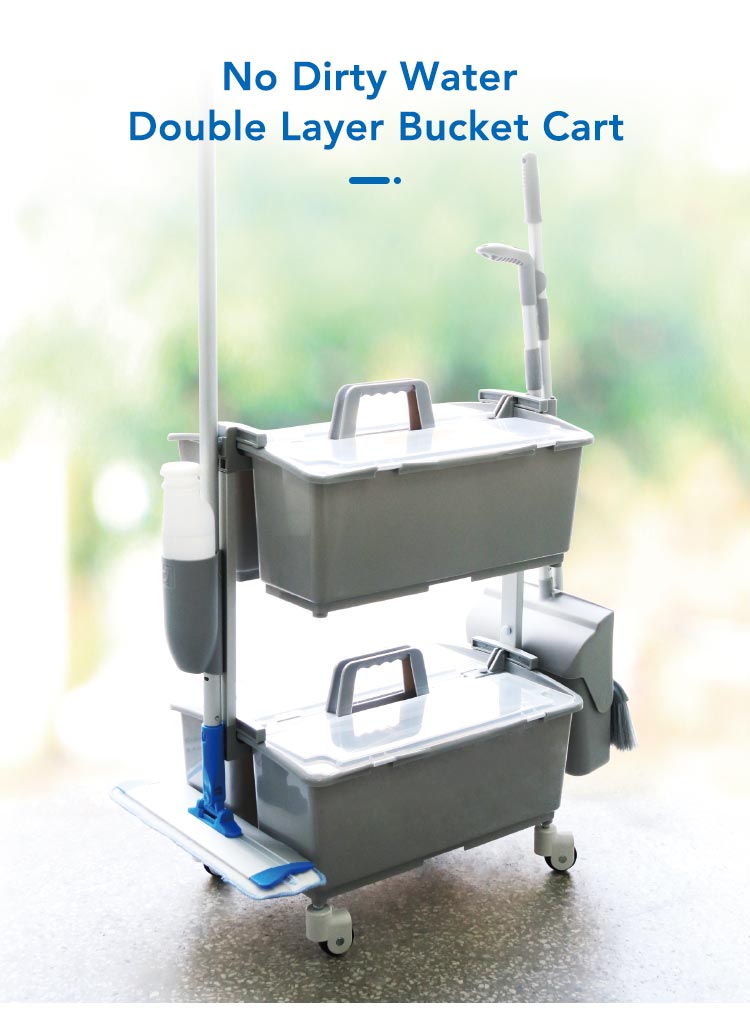 1662519348931835.jpg CT No-Dirty Water Double Deck Trolley - Cleanic Cleaning Equipment