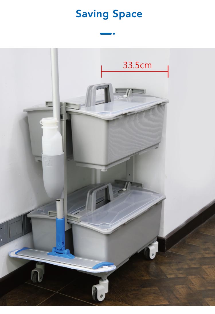 1662519348951633.jpg CT No-Dirty Water Double Deck Trolley - Cleanic Cleaning Equipment