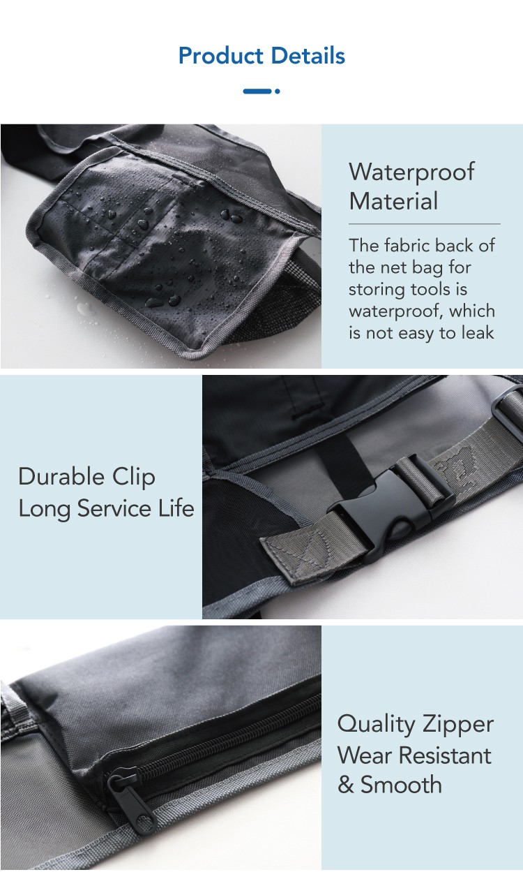 1662688823844898.jpg CT Tools Belt, Standard 4 Pouches - Cleanic Cleaning Equipment