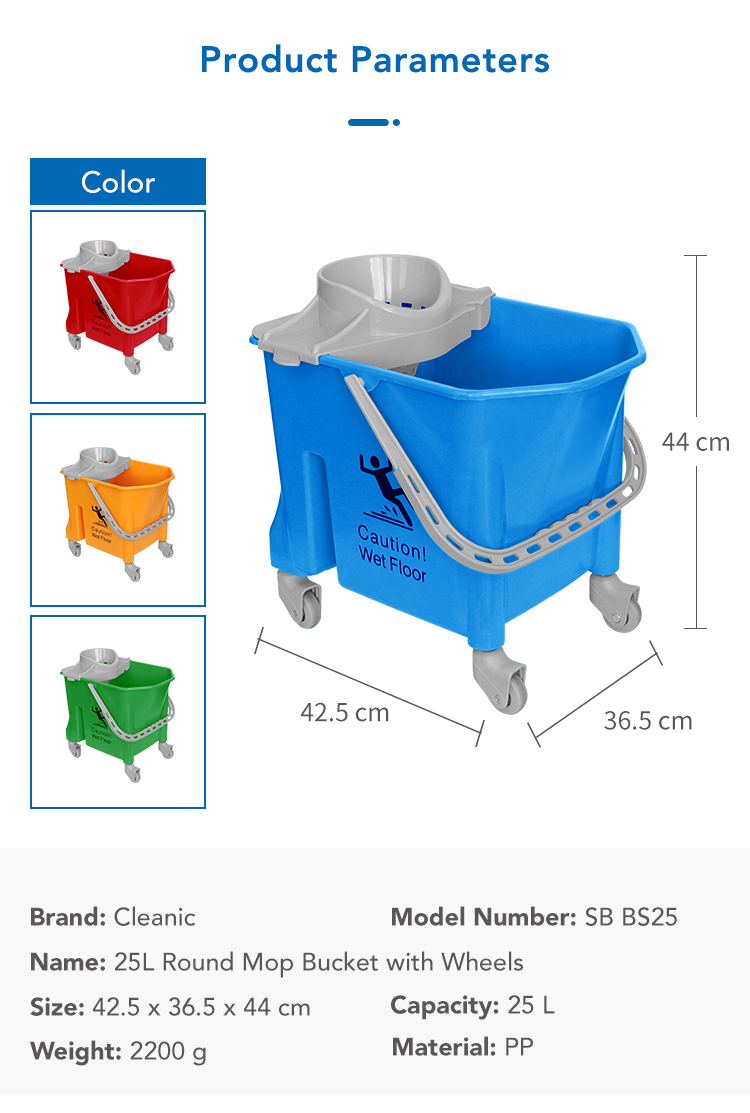 1667205000115480.jpg CT Round Mop Bucket - Cleanic Cleaning Equipment