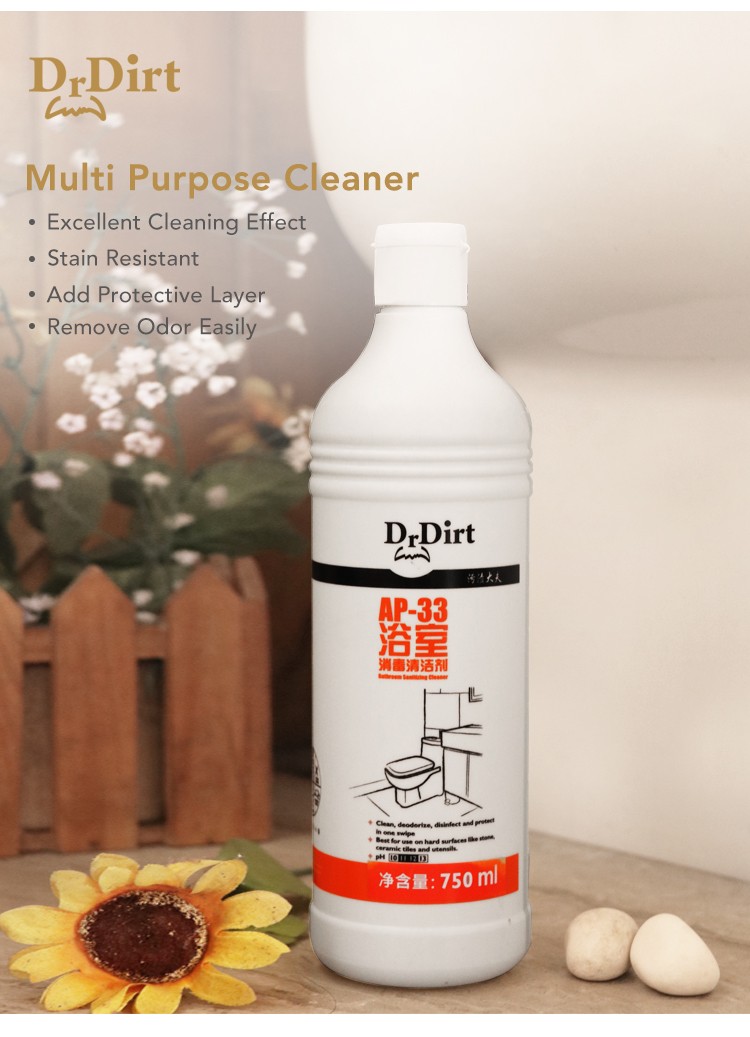 70289417.jpg Dr.Dirt Bathroom Multi Purpose Cleaner - Cleanic Cleaning Equipment