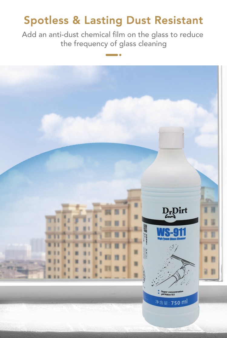84009612.jpg Dr.Dirt High Foam Glass Cleaner - Cleanic Cleaning Equipment