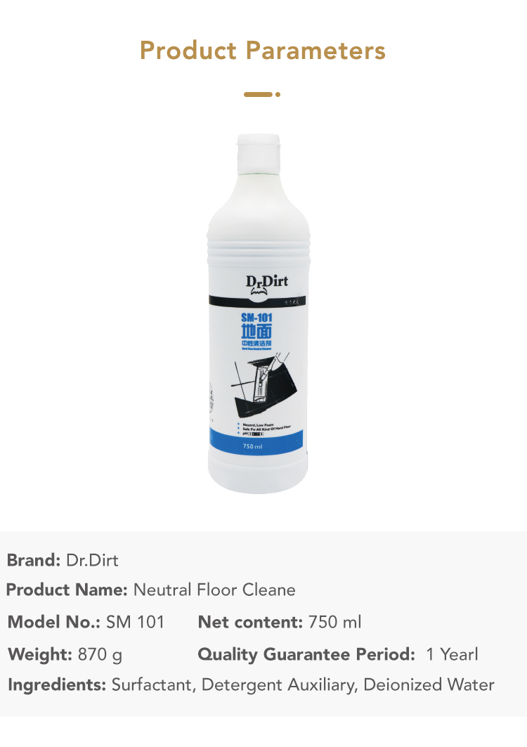 95733214.jpg Dr.Dirt Hard Floor Neutral Cleaner - Cleanic Cleaning Equipment