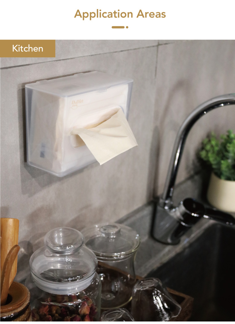 48633606.jpg Dr.Dirt Bamboo Pulp Facial Tissue With Tissue Box - Cleanic Cleaning Equipment