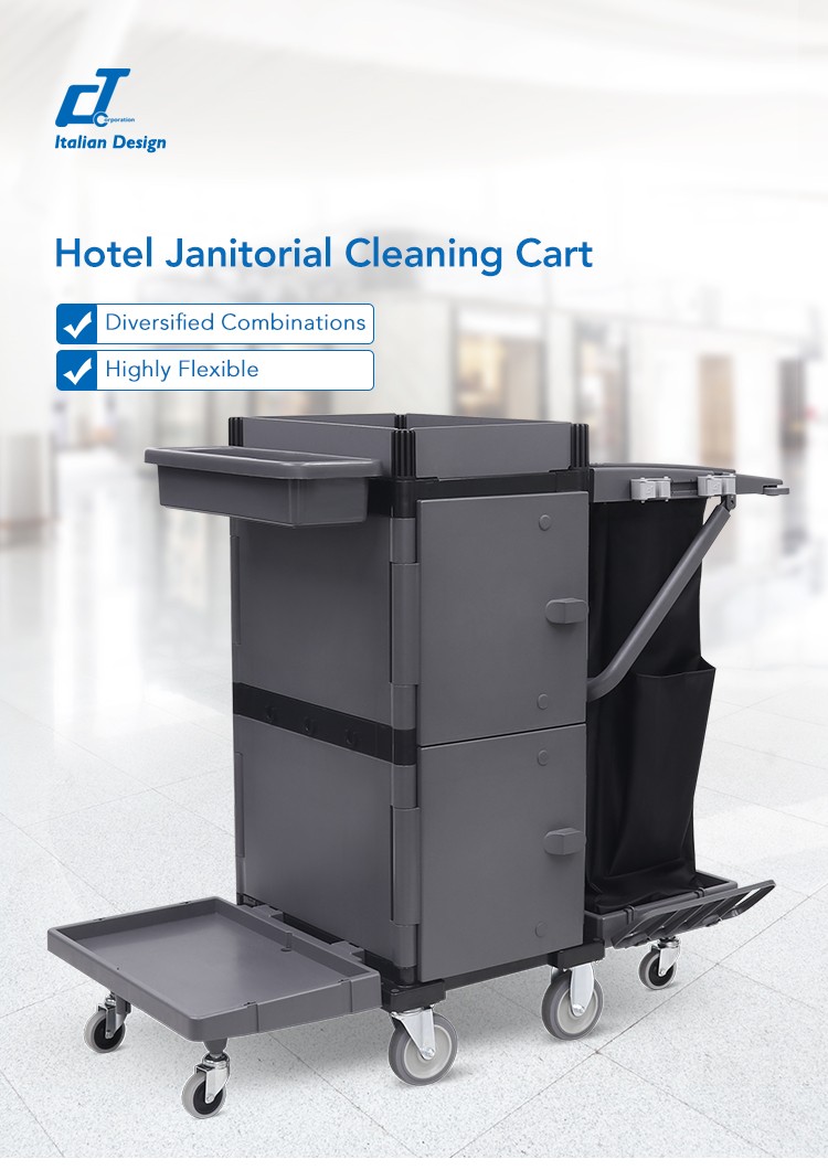 42055296.jpg CT CT Janitorial Cart-Basic - Cleanic Cleaning Equipment
