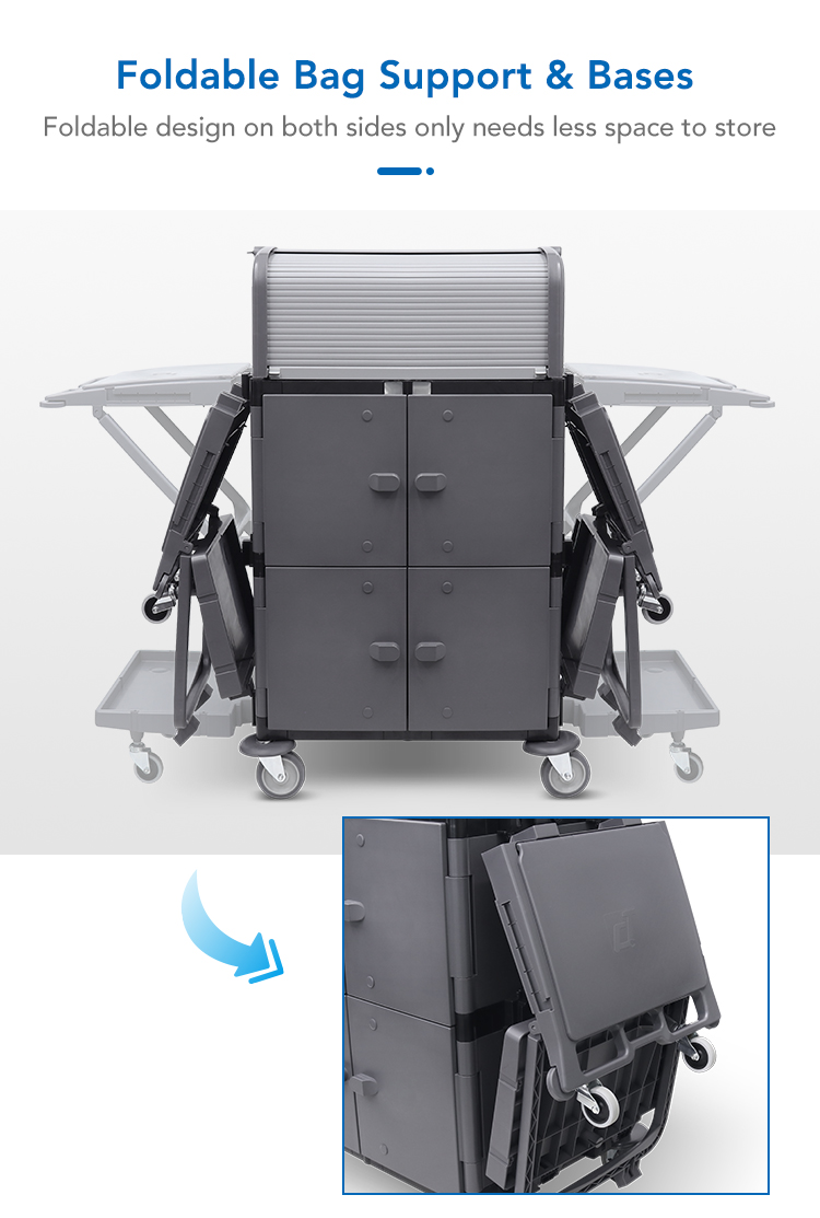 35642421.jpg CT CT Housekeeping Cart-Maxi, 12 Doors - Cleanic Cleaning Equipment