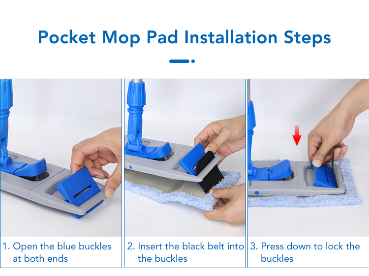46089613.jpg CT Pocket Flat Mop Complete - Cleanic Cleaning Equipment
