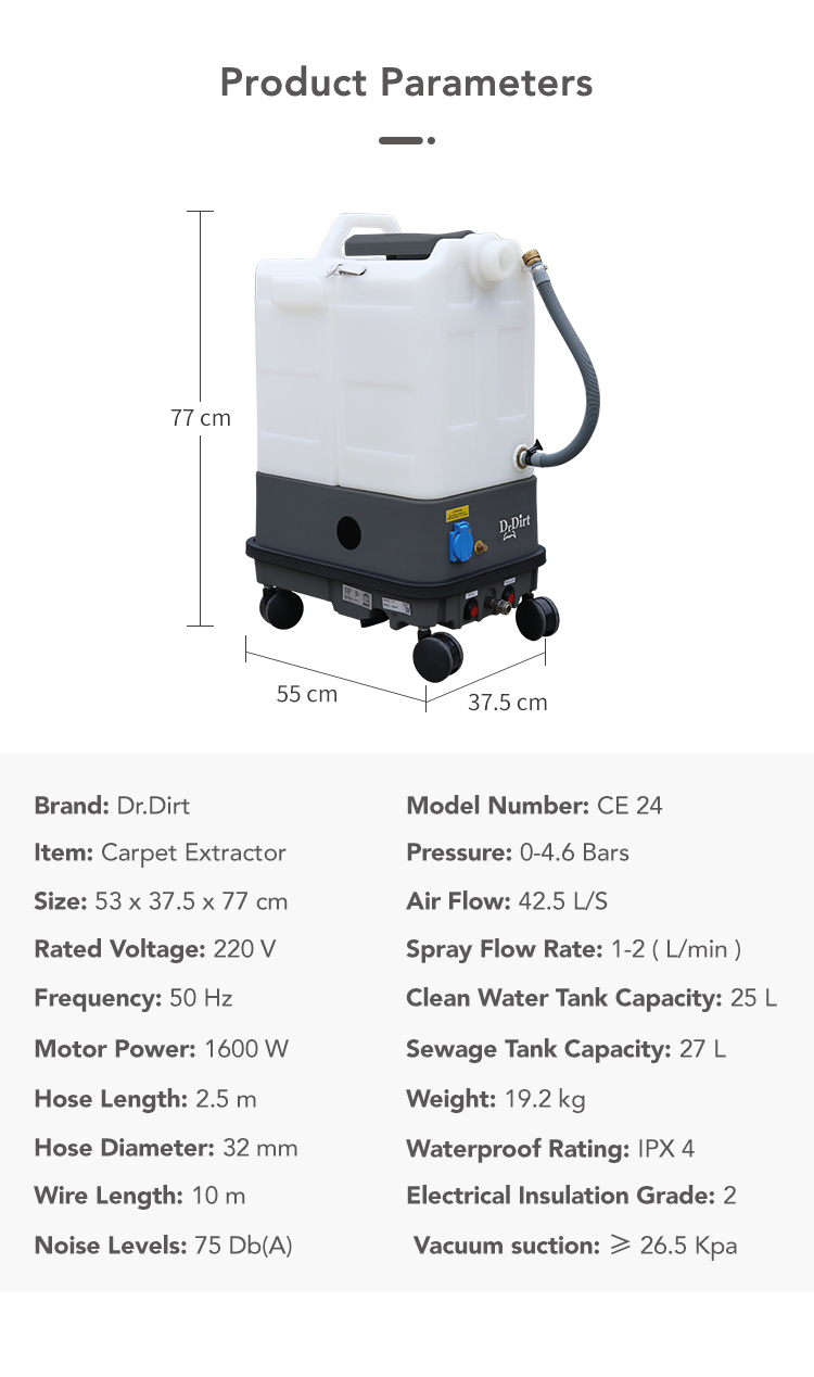 43433281.jpg Dr.Dirt Carpet Extractor - Cleanic Cleaning Equipment