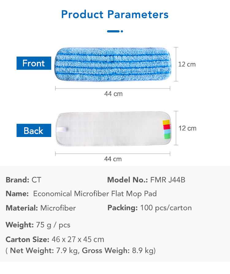 56325549.jpg CT Economical Microfiber Flat Mop Pad - Cleanic Cleaning Equipment