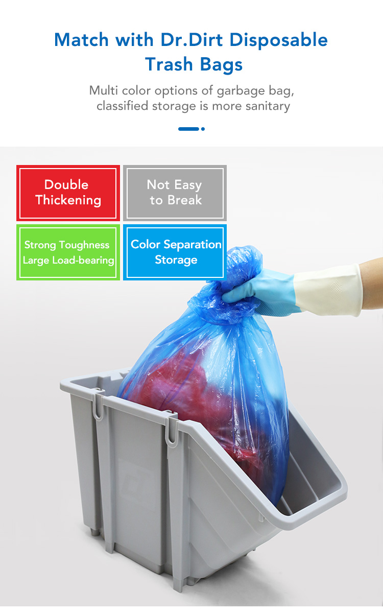 CT 25L Trash Sorting Bin without Wheels - Cleanic Cleaning Equipment
