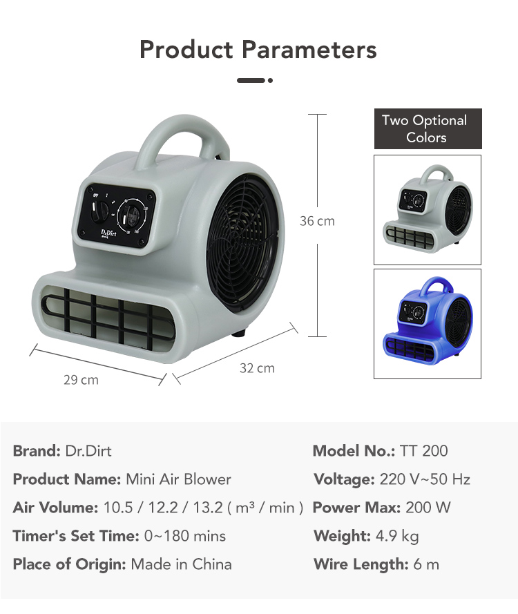 72125790.jpg Dr.Dirt Mini Low-noise Air Blower - Cleanic Cleaning Equipment