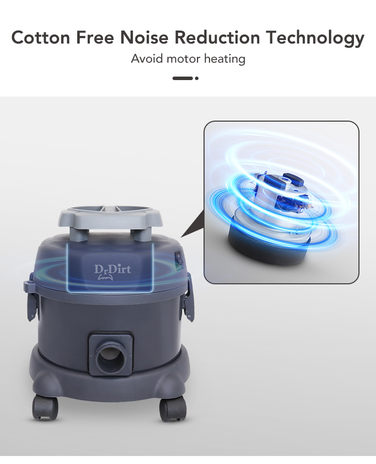 28291438.jpg Dr.Dirt 15L Super Silent Dry Vacuum - Cleanic Cleaning Equipment