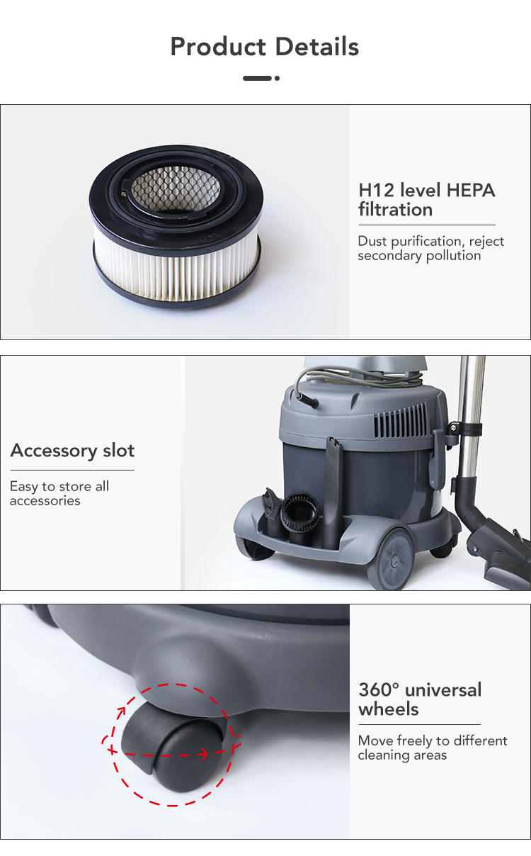 50929296.jpg Dr.Dirt 15L Super Silent Dry Vacuum - Cleanic Cleaning Equipment