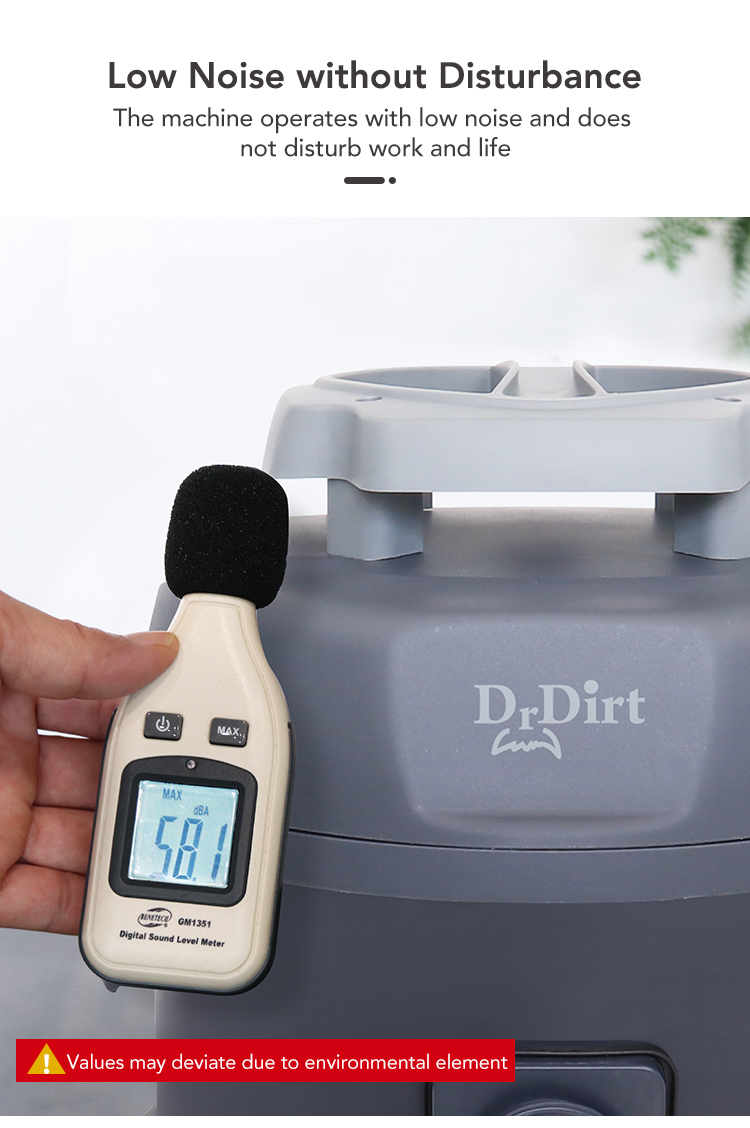 71850968.jpg Dr.Dirt 15L Super Silent Dry Vacuum - Cleanic Cleaning Equipment