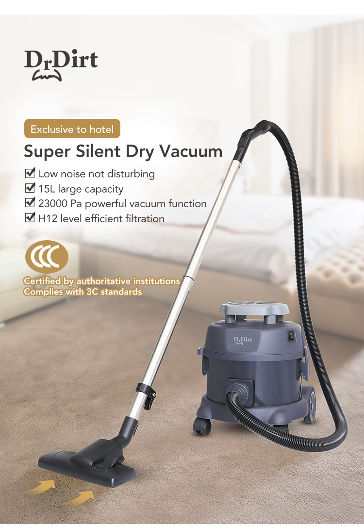 50798186.jpg Dr.Dirt 15L Super Silent Dry Vacuum - Cleanic Cleaning Equipment