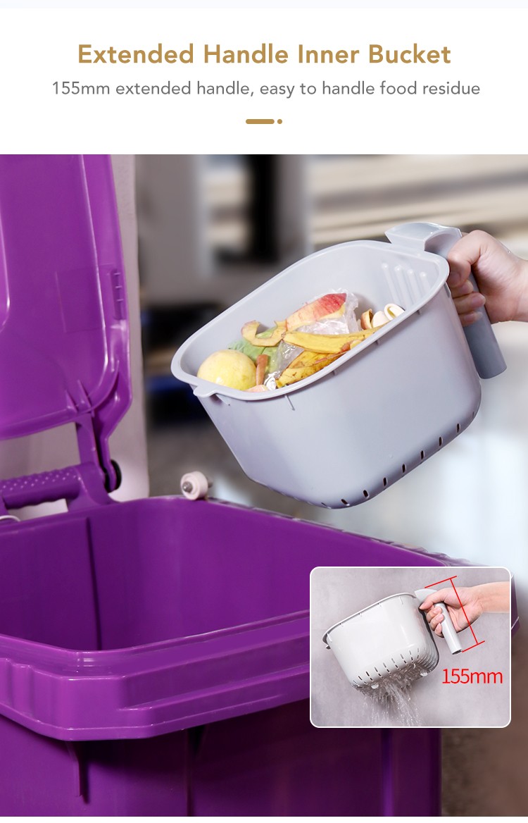 16623934.jpg Dr.Dirt Kitchen Food Waste Bucket - Cleanic Cleaning Equipment