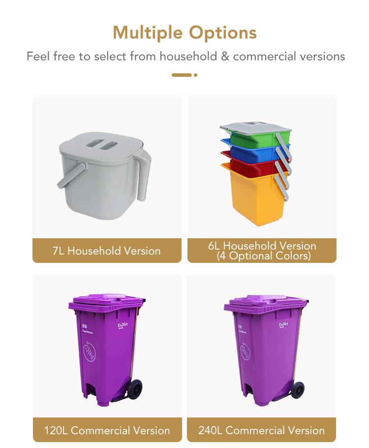 20515123.jpg Dr.Dirt Kitchen Food Waste Bucket - Cleanic Cleaning Equipment