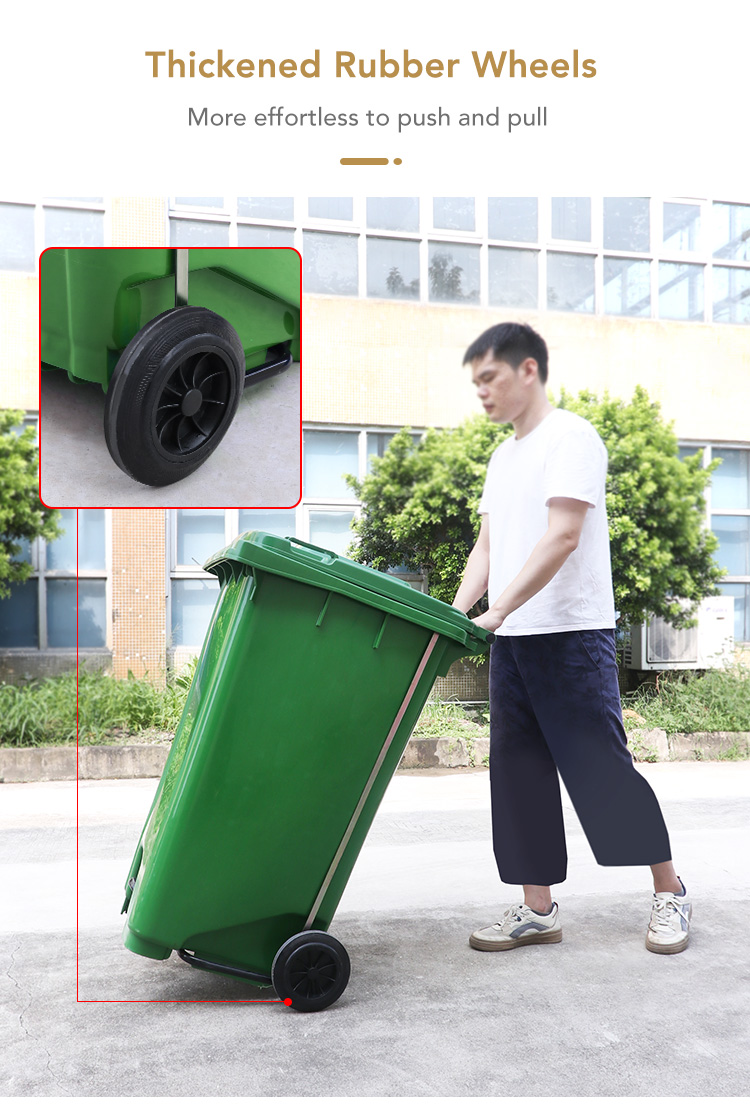 20719476.jpg Dr.Dirt 660L Plastic Outdoor Trash Bin - Cleanic Cleaning Equipment
