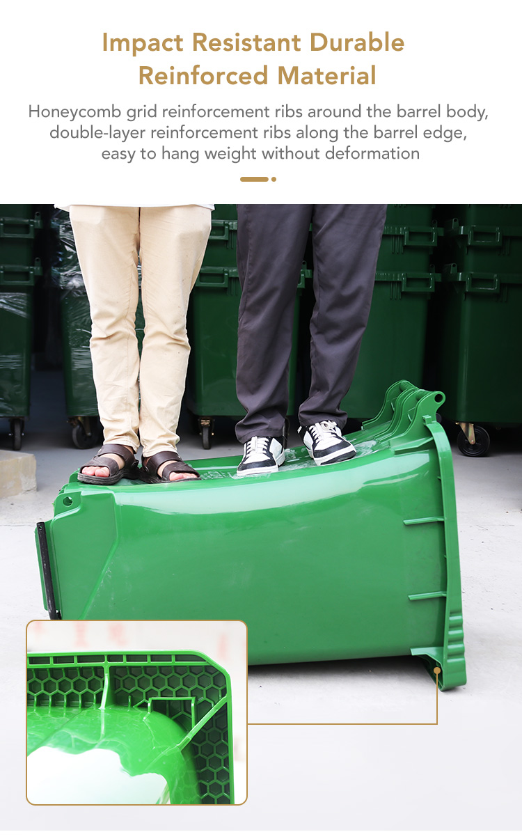60149826.jpg Dr.Dirt 660L Plastic Outdoor Trash Bin - Cleanic Cleaning Equipment