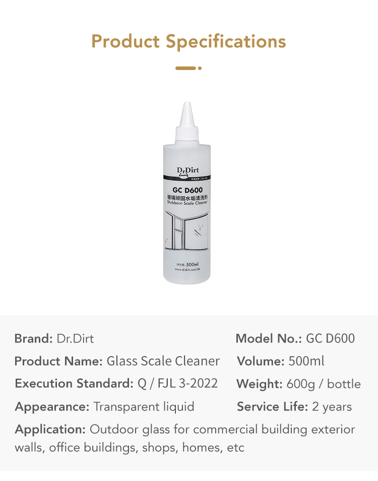 13541966.jpg Dr.Dirt Glass Scale Cleaner - Cleanic Cleaning Equipment