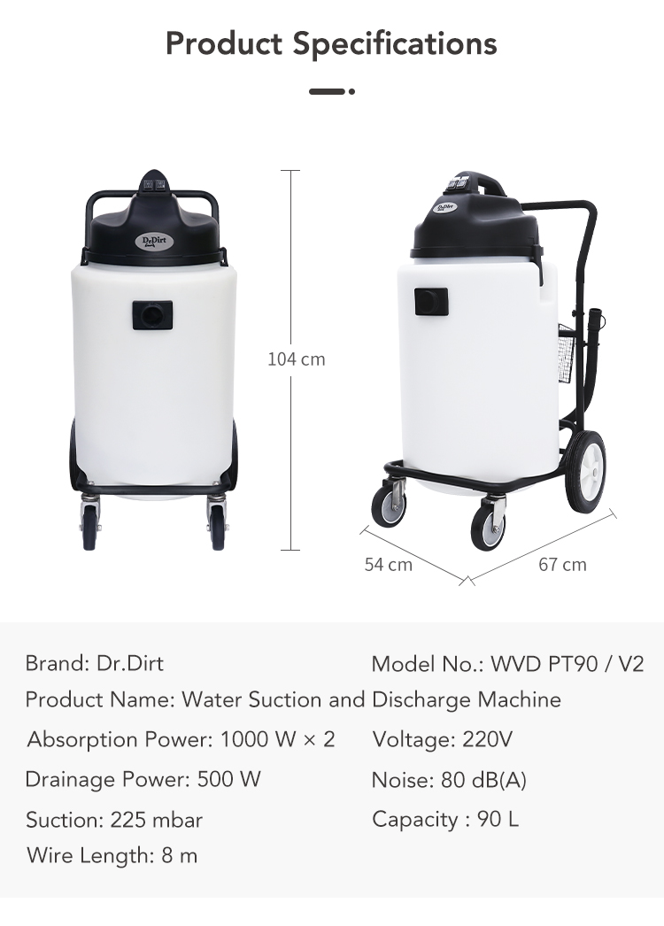 9188873.jpg Dr.Dirt Water Suction and Discharge Machine - Cleanic Cleaning Equipment