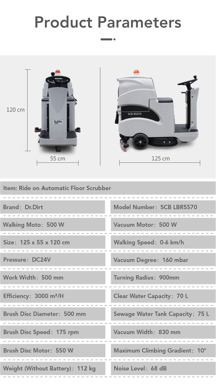 43023145.jpg Dr.Dirt Ride-on Floor Sweeper - Cleanic Cleaning Equipment