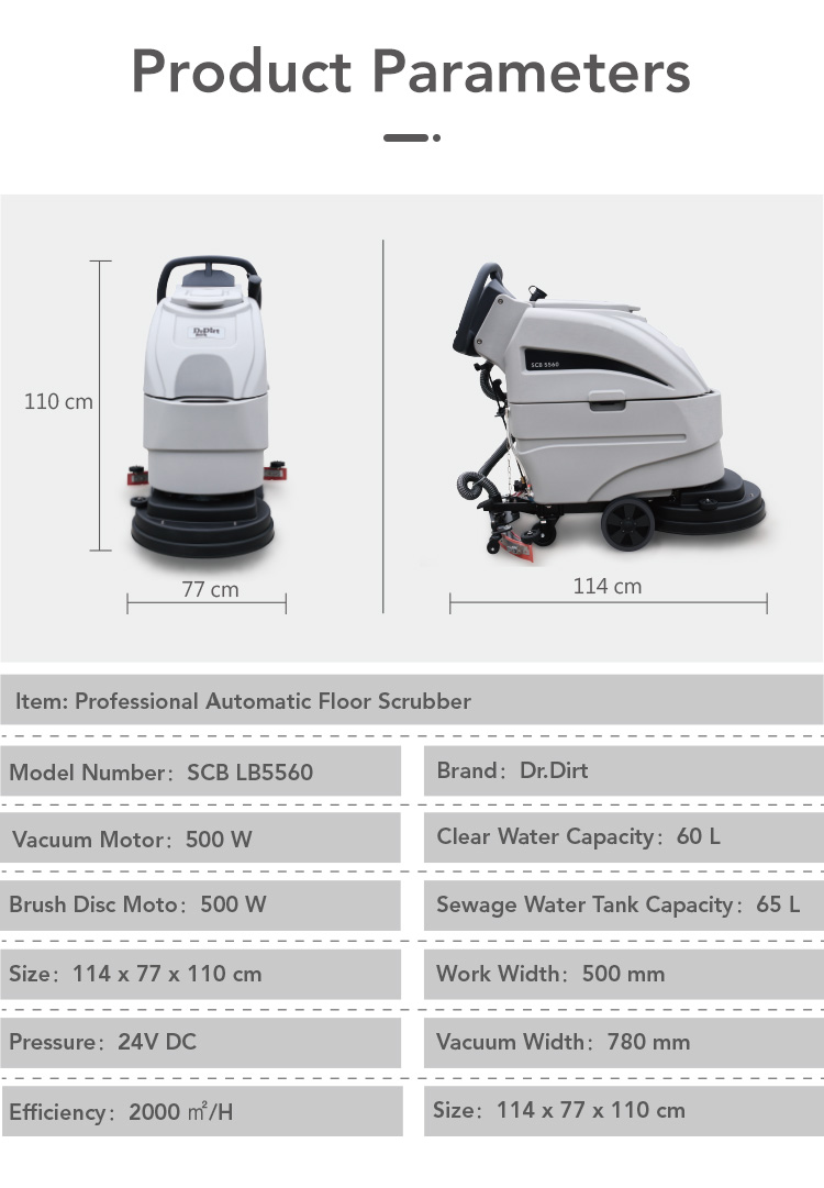 84363170.jpg Dr.Dirt Walk-behind Floor Sweeper - Cleanic Cleaning Equipment