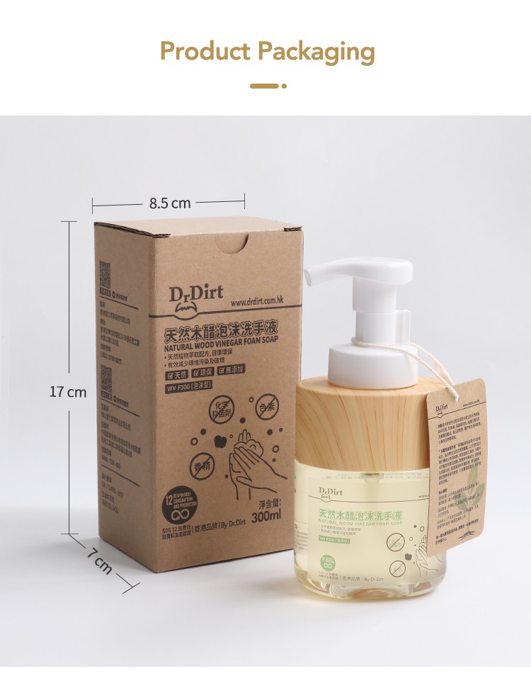 33875982.jpg Dr.Dirt Natural Wood Vinegar Foam Hand Soap - Cleanic Cleaning Equipment