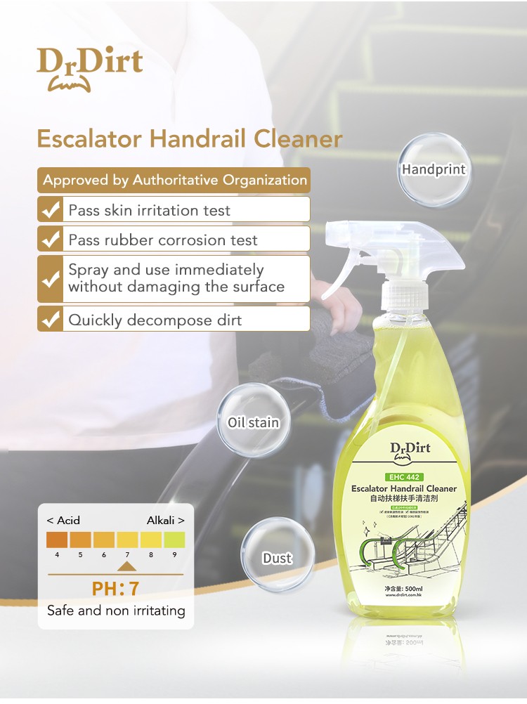 10571245.jpg Dr.Dirt Escalator Handrail Cleaner - Cleanic Cleaning Equipment