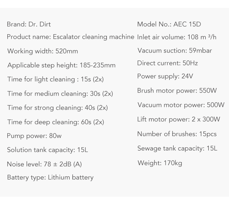 22121706.jpg Dr.Dirt Cordless Escalator Cleaning Machine - Cleanic Cleaning Equipment