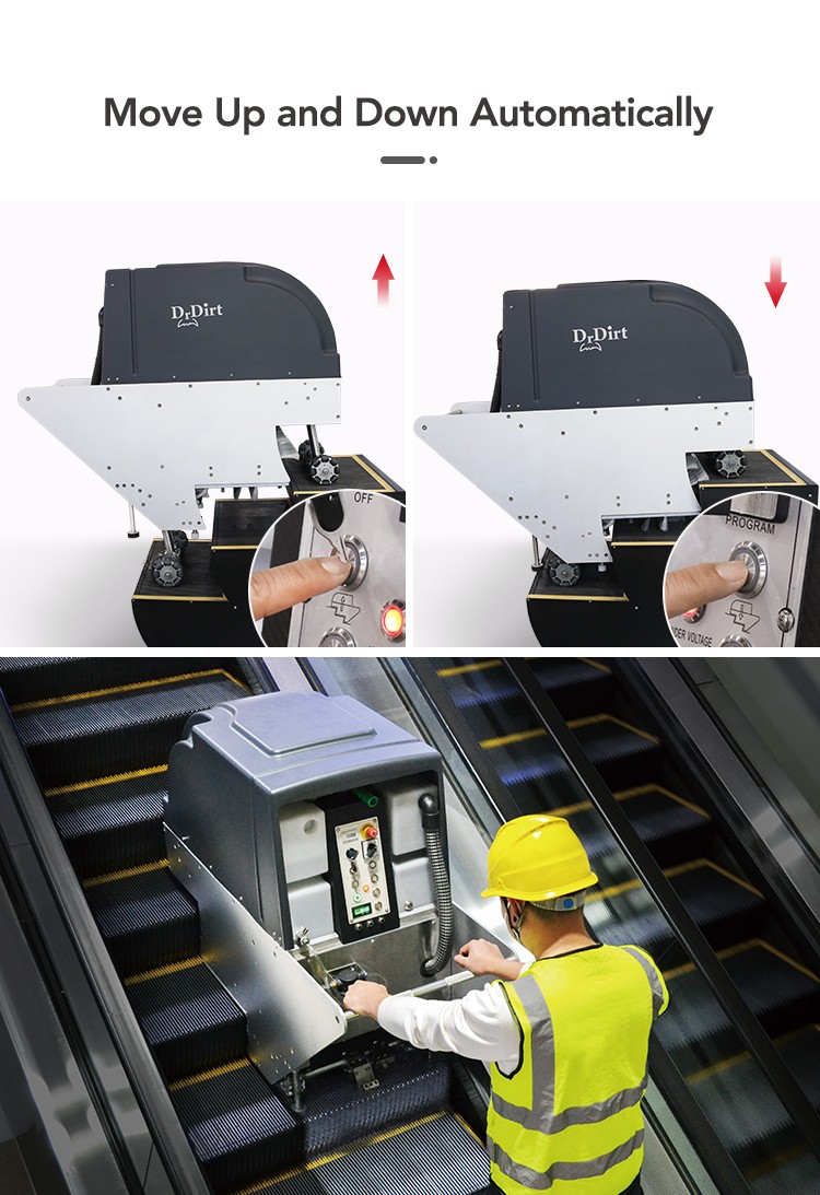 44978131.jpg Dr.Dirt Cordless Escalator Cleaning Machine - Cleanic Cleaning Equipment