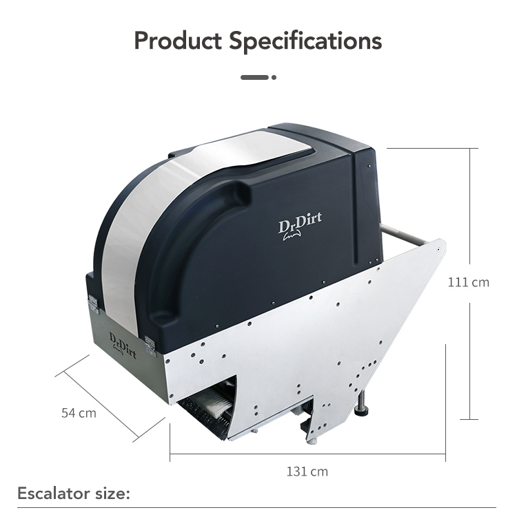 49127291.jpg Dr.Dirt Cordless Escalator Cleaning Machine - Cleanic Cleaning Equipment