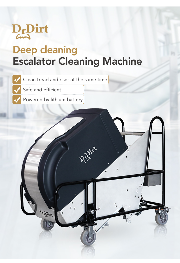 79152162.jpg Dr.Dirt Cordless Escalator Cleaning Machine - Cleanic Cleaning Equipment