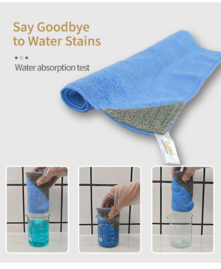 98352657.jpg Dr.Dirt Microfiber Cloth with Scouring Pad - Cleanic Cleaning Equipment